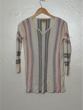 Kuna 100% Baby Alpaca Striped Sweater Dress XS